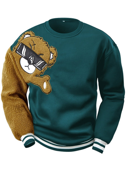 Sweat-shirt homme Ours de dessin animé Cadeau amusant