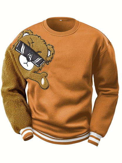 Sweat-shirt homme Ours de dessin animé Cadeau amusant