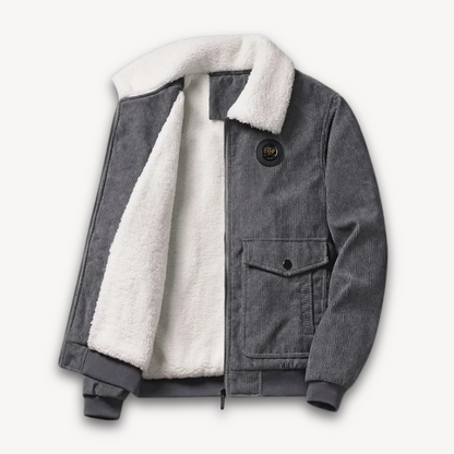 Veste d'hiver chaude pour homme en polaire Sherpa