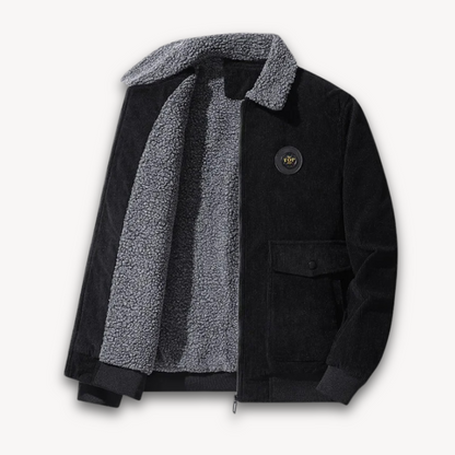 Veste d'hiver chaude pour homme en polaire Sherpa