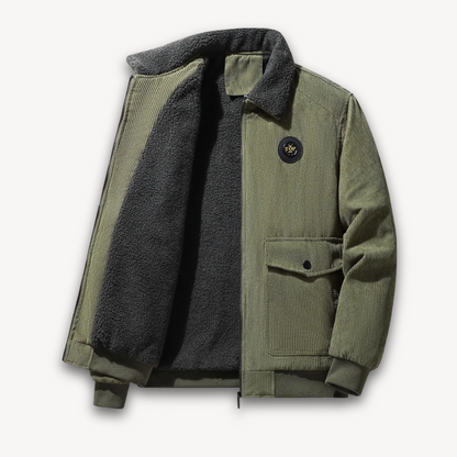 Veste d'hiver chaude pour homme en polaire Sherpa
