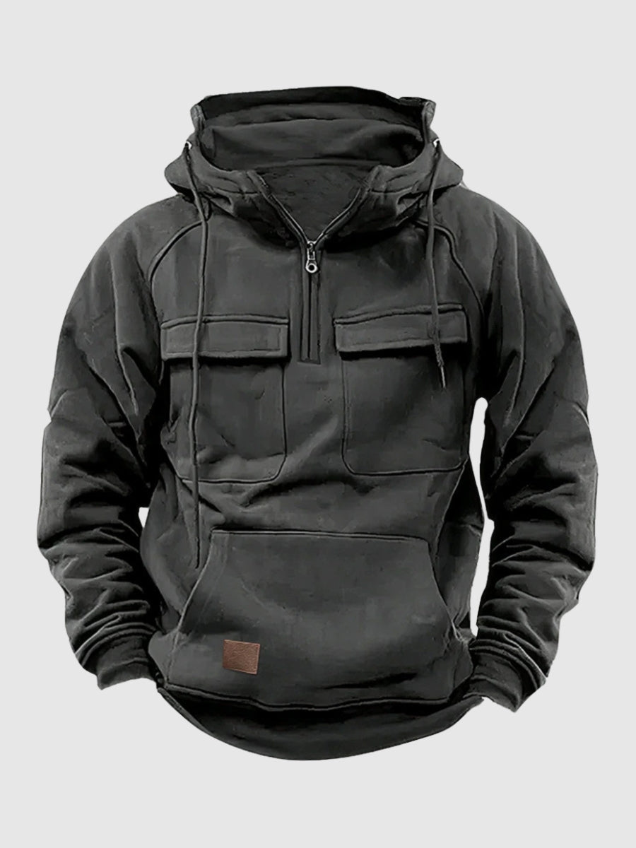 Sweat à capuche d'hiver homme chaud isolé