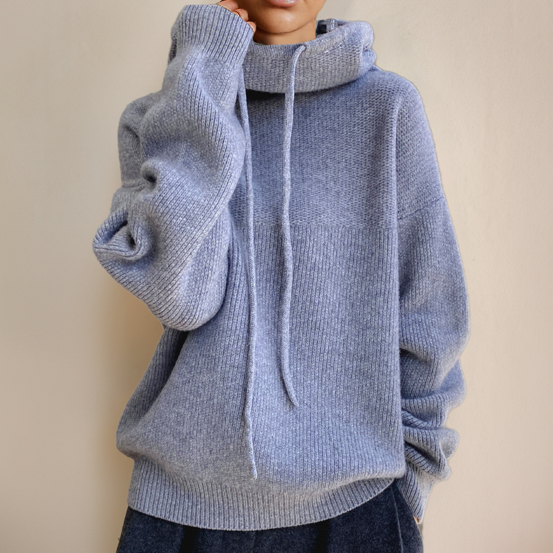 Pull en Mérinos doux à col roulé pour femme