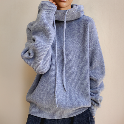 Pull en Mérinos doux à col roulé pour femme