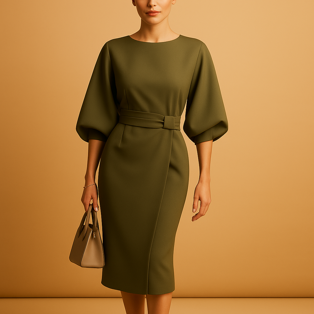 Robe pour femme au design élégant avec ceinture à la taille