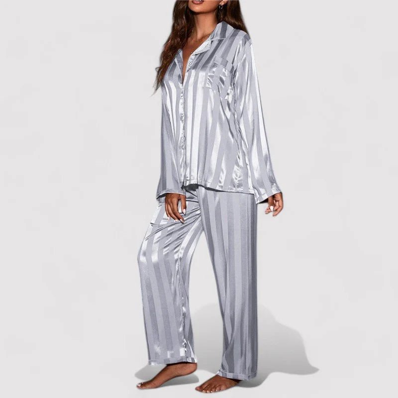 Ensemble pyjama fille motif rayé