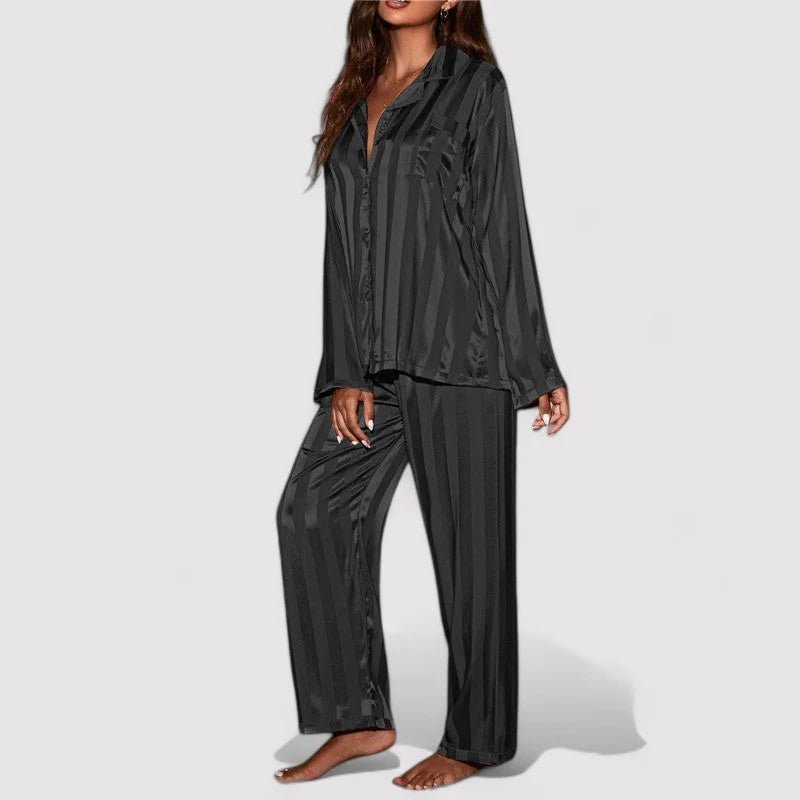 Ensemble pyjama fille motif rayé