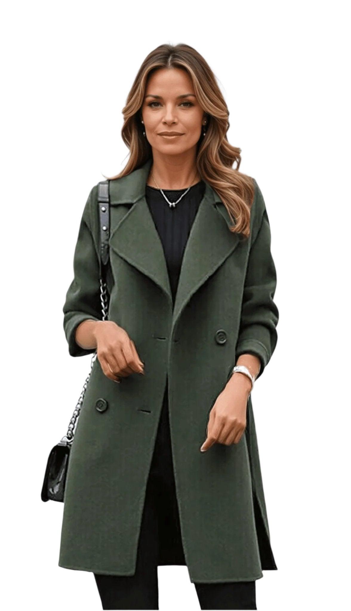Stilvoller Damen Wintermantel Elegantes Design - IdealeKleiden