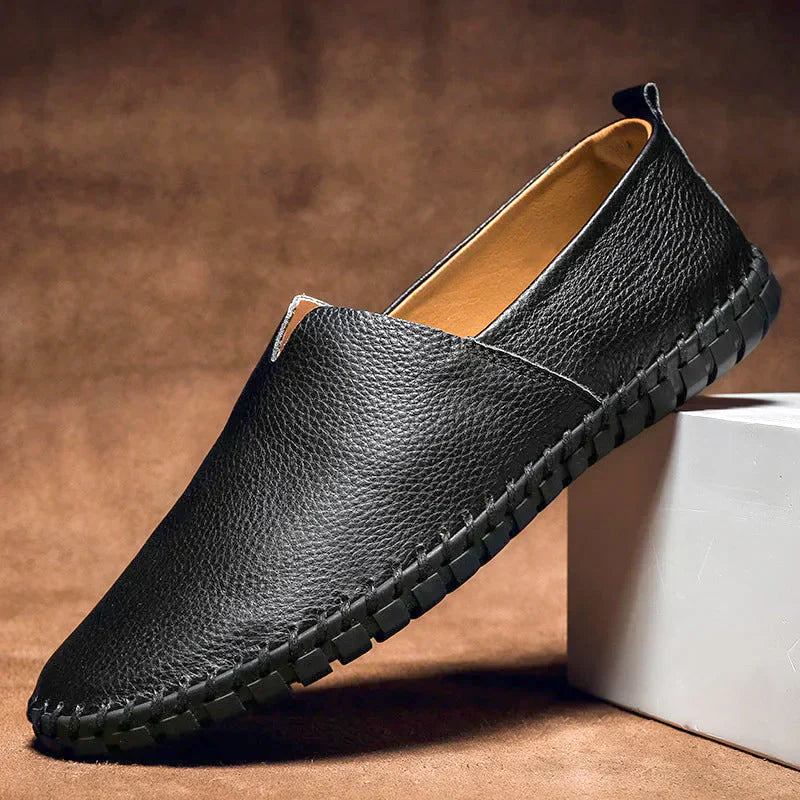 Mocassins élégants en cuir pour homme, qualité luxe