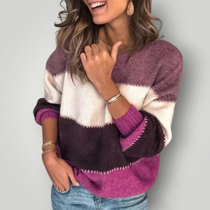 Pull femme chaud moderne tricoté