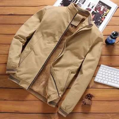 Blouson bombardier stylé pour homme en cuir