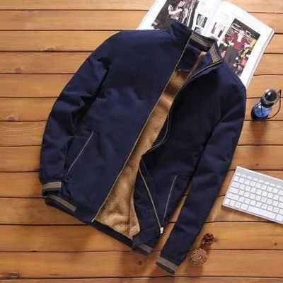 Blouson bombardier stylé pour homme en cuir