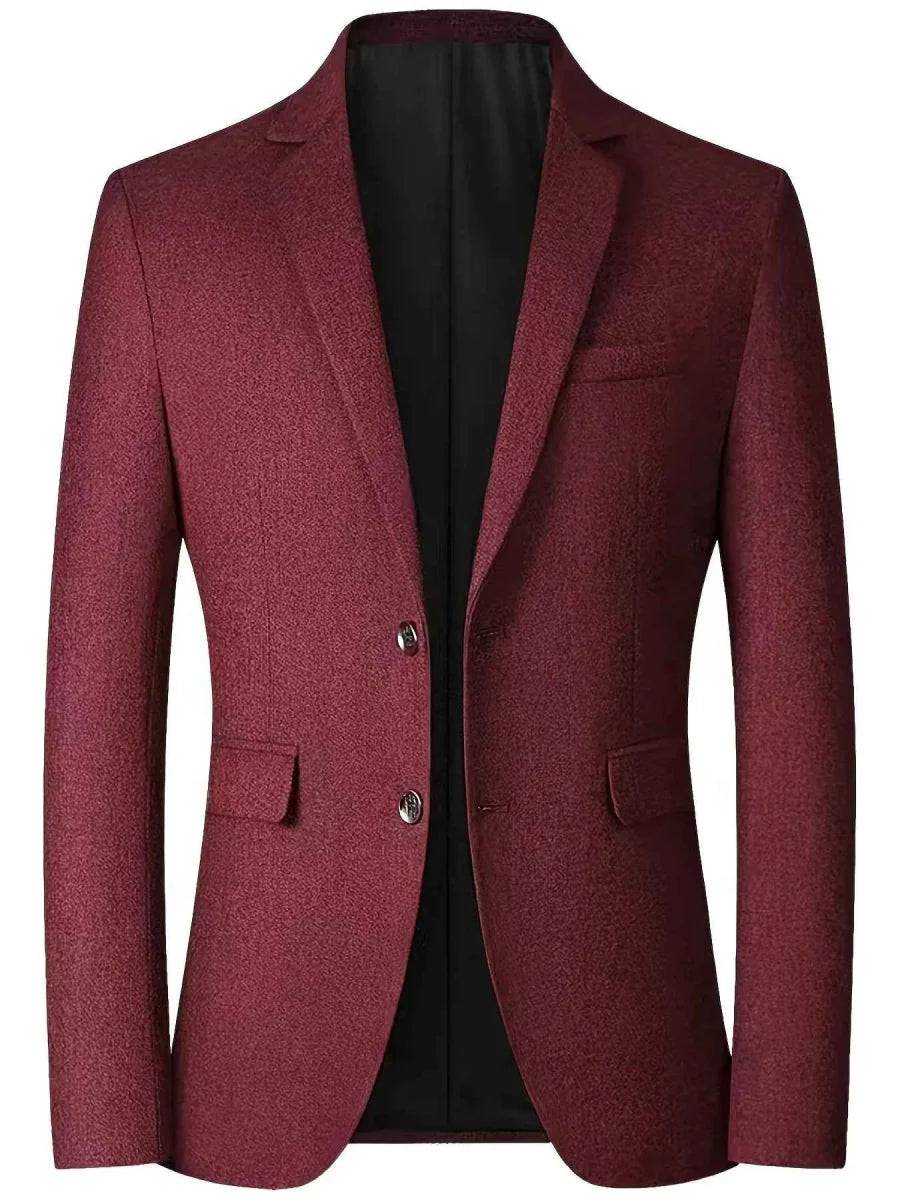 Veste de costume élégante cintrée pour homme