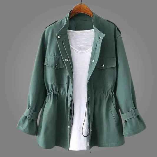 Frauen Übergangsjacke Trendy Stil - IdealeKleiden