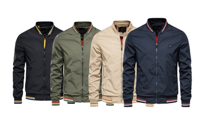 Leichte Sommerjacke Stylisch Bomber - IdealeKleiden