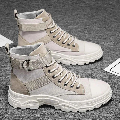 Bottes de moto en cuir pour hommes