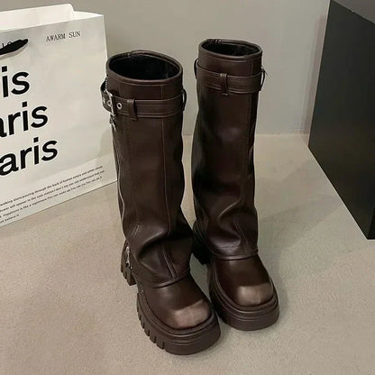 Robe d'hiver Chaussures carrées