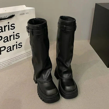 Robe d'hiver Chaussures carrées