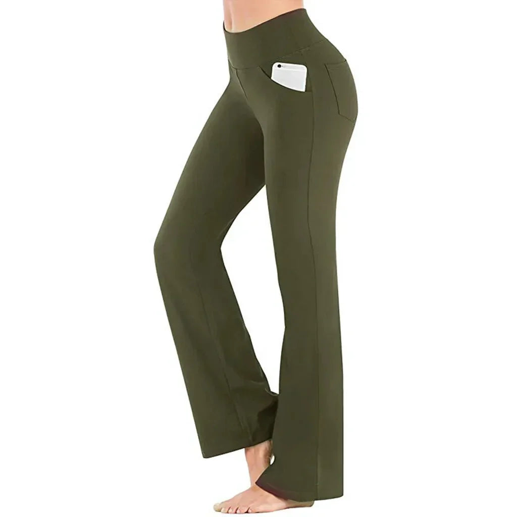 Pantalon femme moderne coupe évasée