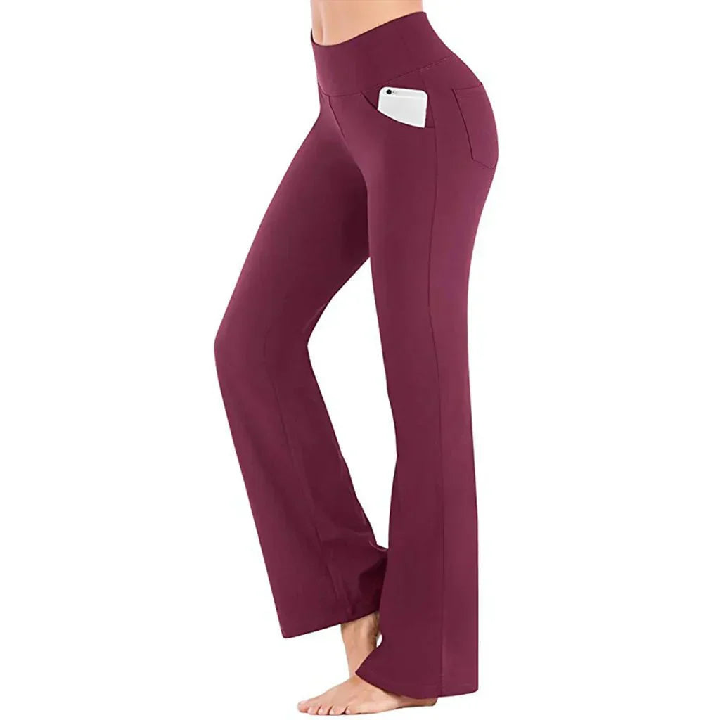Pantalon femme moderne coupe évasée