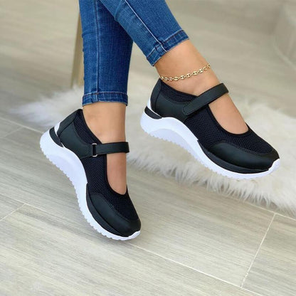 Baskets Femme Mesh Confortables Velcro