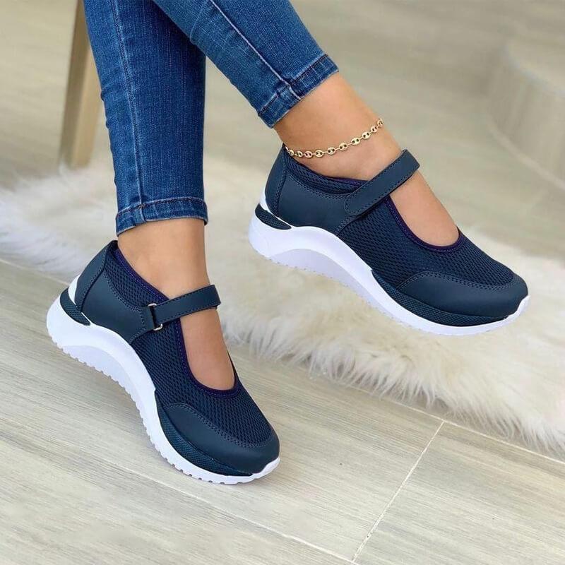 Baskets Femme Mesh Confortables Velcro