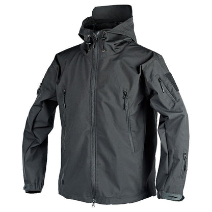 Wasserabweisende Outdoor-Jacke Kapuze - IdealeKleiden