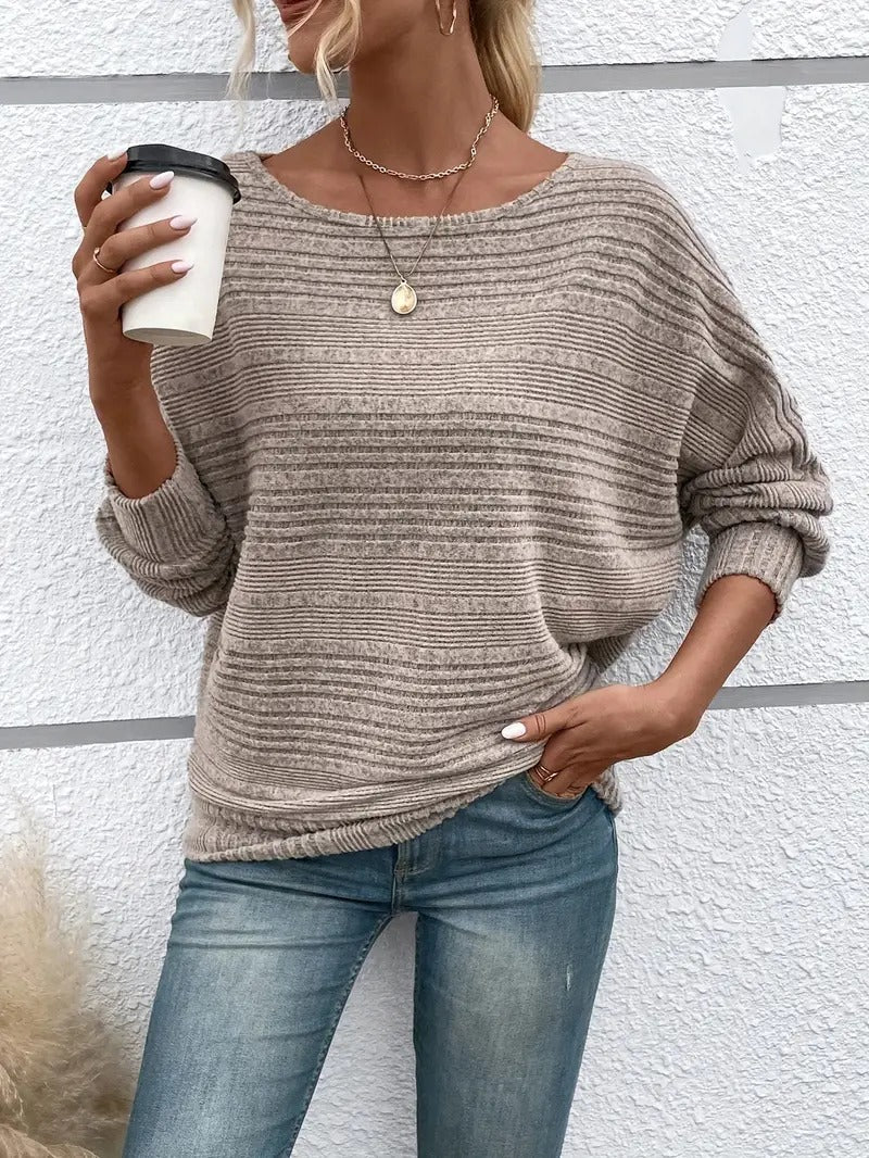Pull femme col rond classique élégant