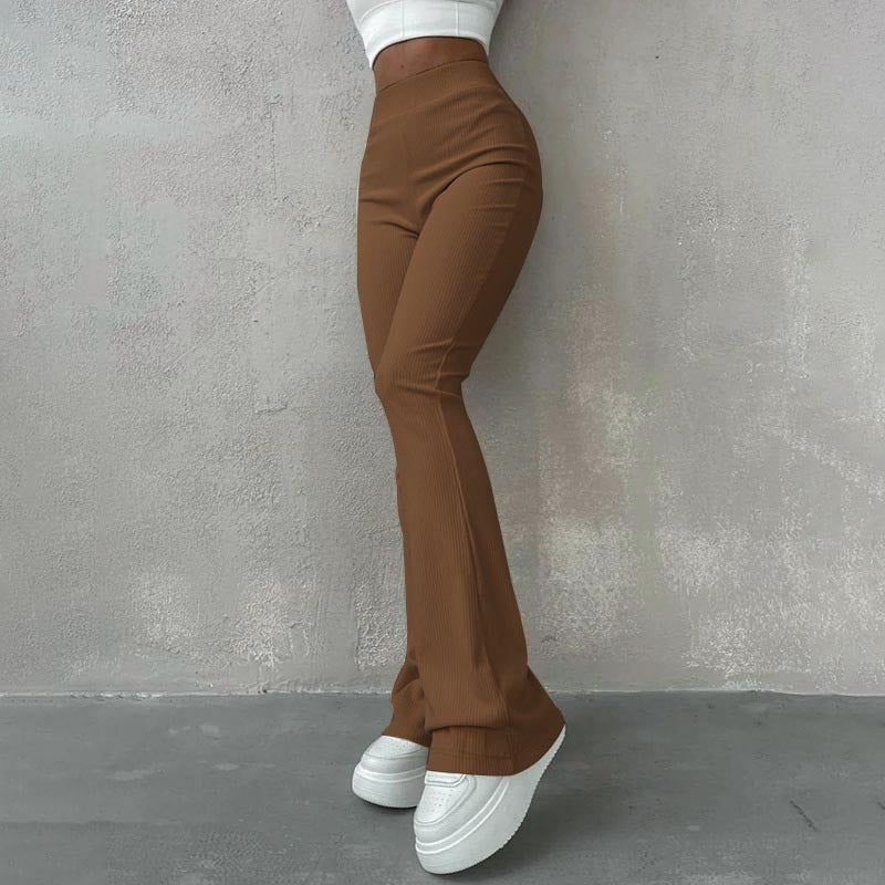 Pantalon évasé élégant mode femme