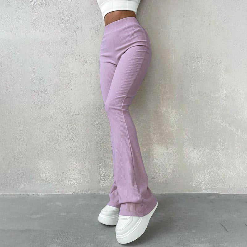 Pantalon évasé élégant mode femme