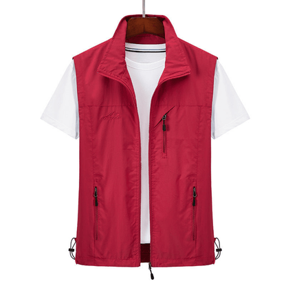 Gilet sportif Léger Respirant Fermeture éclair