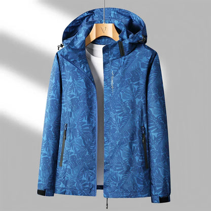Veste d'extérieur pratique avec capuche et imprimé élégant