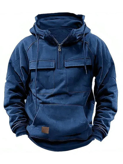 Veste d'hiver homme chaude à capuche et poches