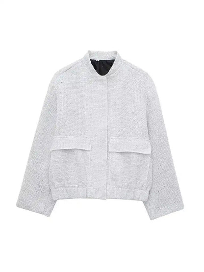 Blouson bomber femme brillant élégant