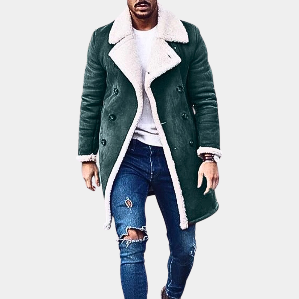 Manteau d'hiver élégant pour homme, chaud