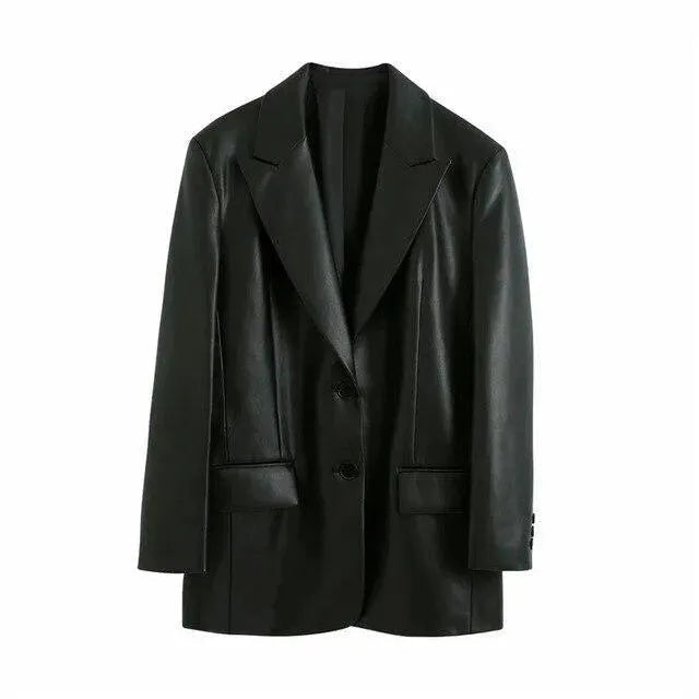 Grands Blazers Femme Chic Décontracté Oversize
