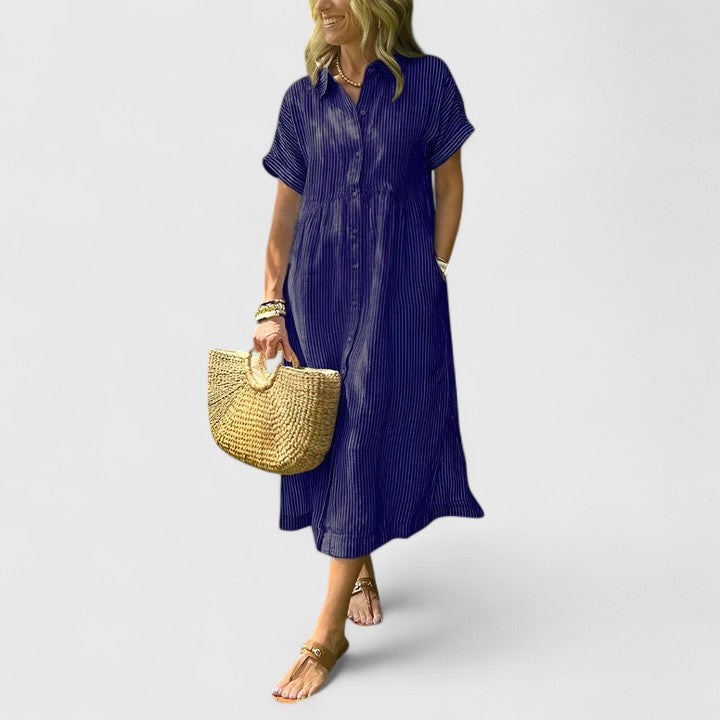 Robe d'été femme, rayée