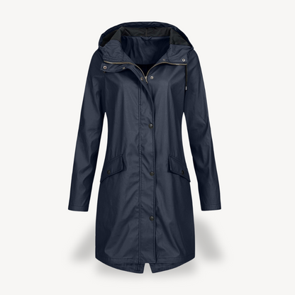 Veste imperméable femme parka à capuche veste de pluie