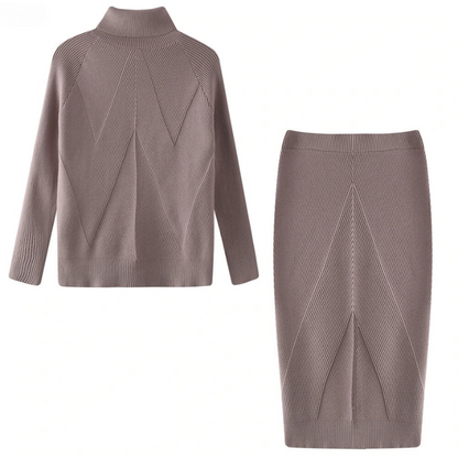 Robe élégante pour femme à manches longues mi-mollet