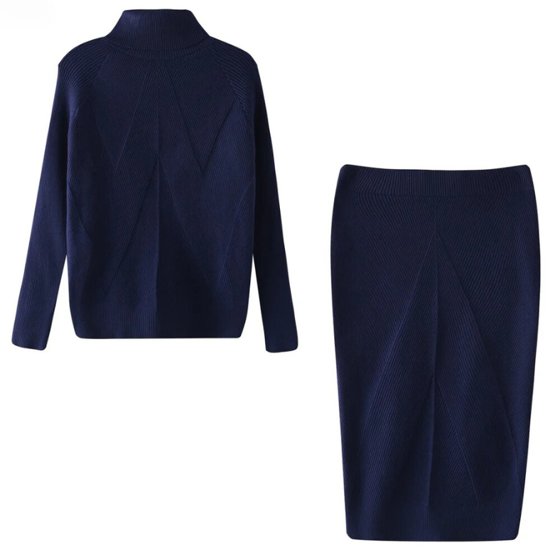 Robe élégante pour femme à manches longues mi-mollet