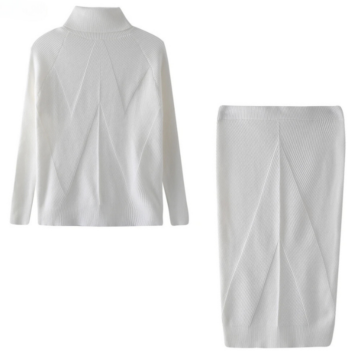 Robe élégante pour femme à manches longues mi-mollet