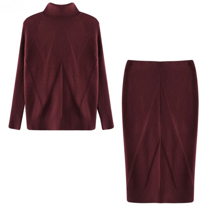 Robe élégante pour femme à manches longues mi-mollet