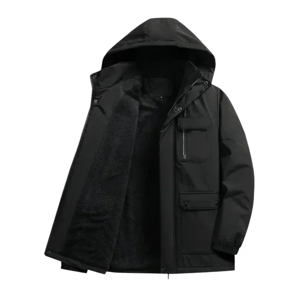 Winterparka Damen Warm Gefüttert Kapuze - IdealeKleiden