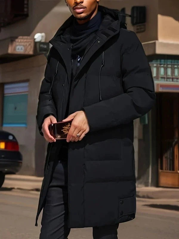 Manteau matelassé long pour femme, chaud et renforcé