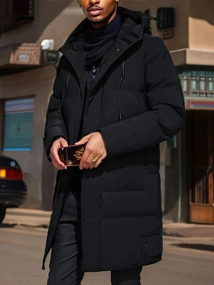 Manteau matelassé long pour femme, chaud et renforcé
