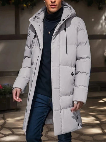 Manteau matelassé long pour femme, chaud et renforcé