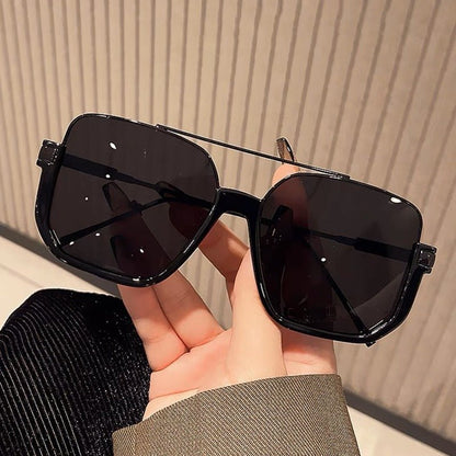 Lunettes de soleil oversize stylées design aviateur