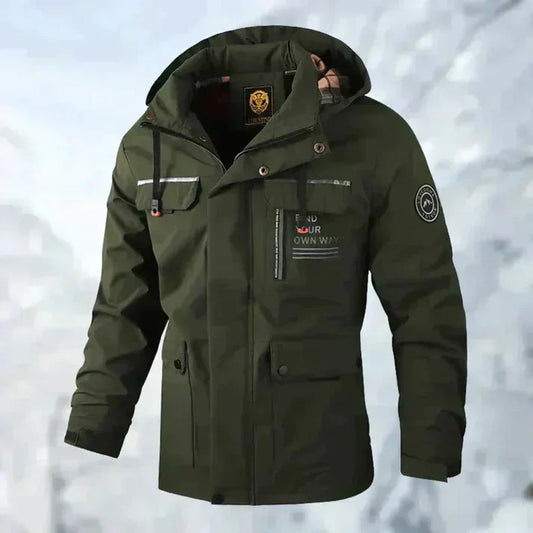 Herrenjacke Wasserabweisend Karierter Style - IdealeKleiden