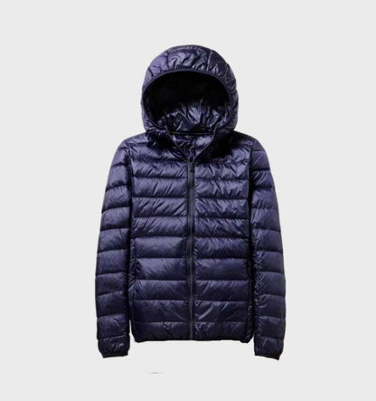 Doudoune d'hiver pour femme à capuche, chaude et isolée