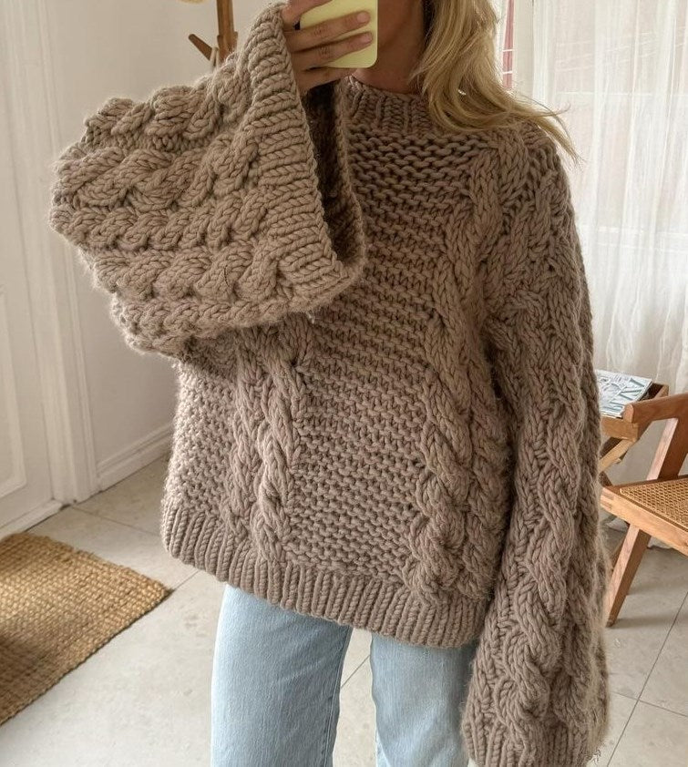 Pull-overs torsadés élégants pour femmes